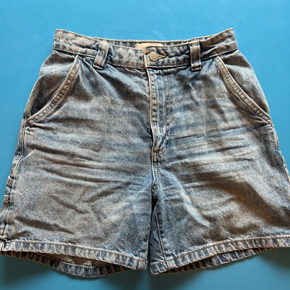 COTTON ON MID THIGH HIGH WAISTED SHORTS